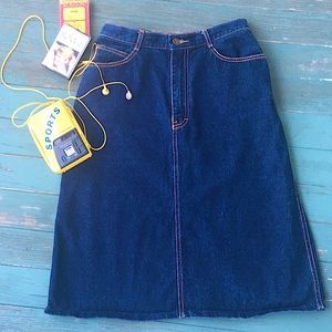 Vintage 80s Gitano jeans skirt
